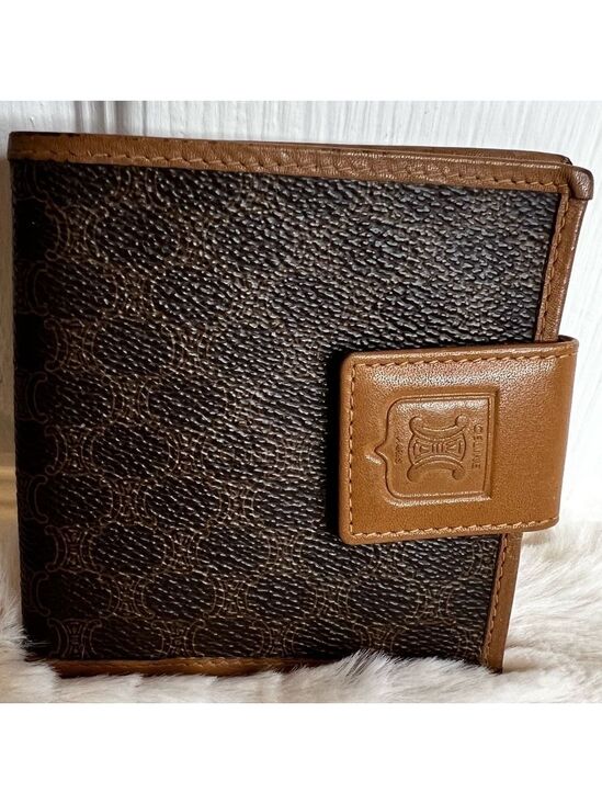 Celine Handbags - CELINE BI-FOLD MACADAM WALLET